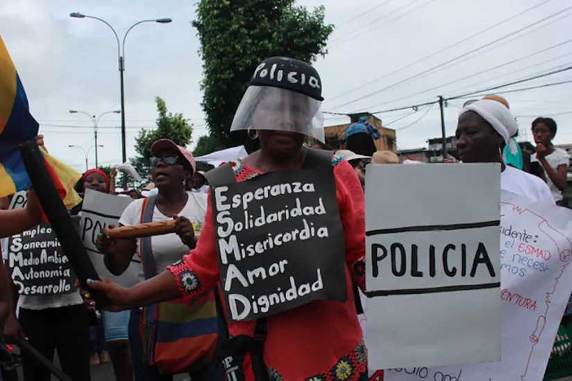 Colombia June 2017 Nomadesc accompaniment in el paro civico in Buenaventura