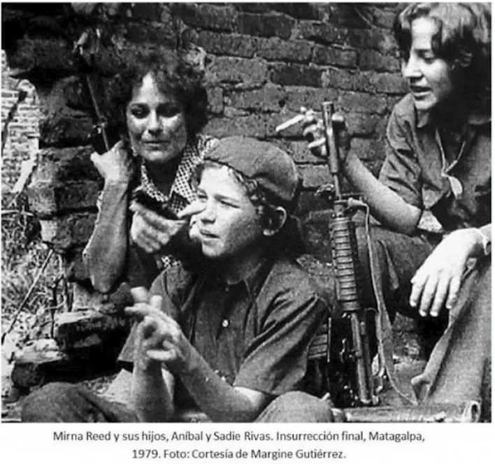 Anibal Rivas as a Sandinista combatant during the revolutionary struggle in Nicaragua